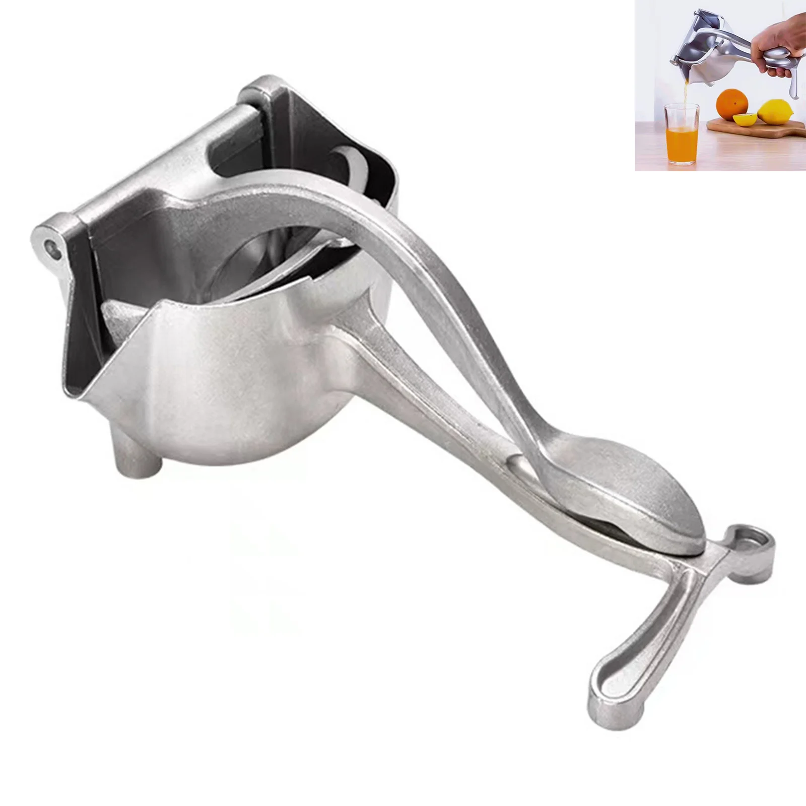 

Ручная соковыжималка из нержавеющей стали, ручная соковыжималка под давлением, гранат, апельсин, лимон, сахар, тростник, сок, кухонный бар, фруктовые инструменты