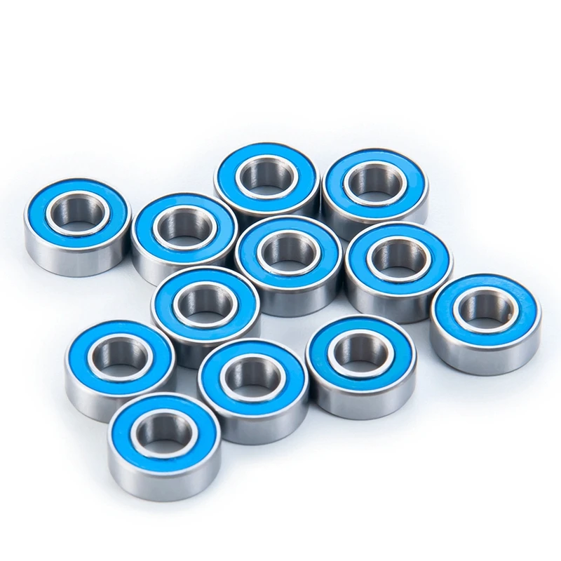 12 Pcs Rubber Sealed Bearing Kit For Tamiya Frog Super Blackfoot Stadium Blitzer RC Car Upgrade Parts Accessories