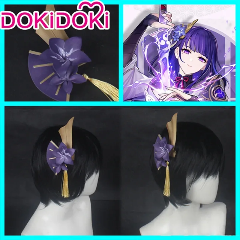 A2025 New IN STOCK Raiden Shogun / Makoto Gradient Dyeing Game Genshin Impact DokiDoki Baal Cosplay Wig Mak ★ HAxiba.