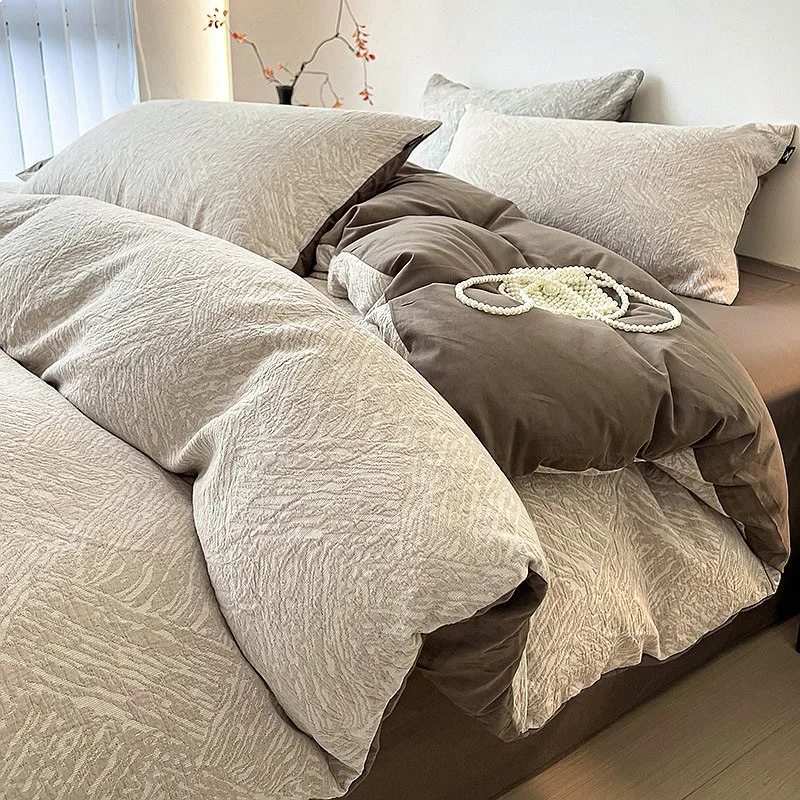 Luxury King Size Bedding Set Duvet Cover Set 2025 New Cotton Bed Sheet Set Single Bed Comforter Bed Sheets and Pillowcases
