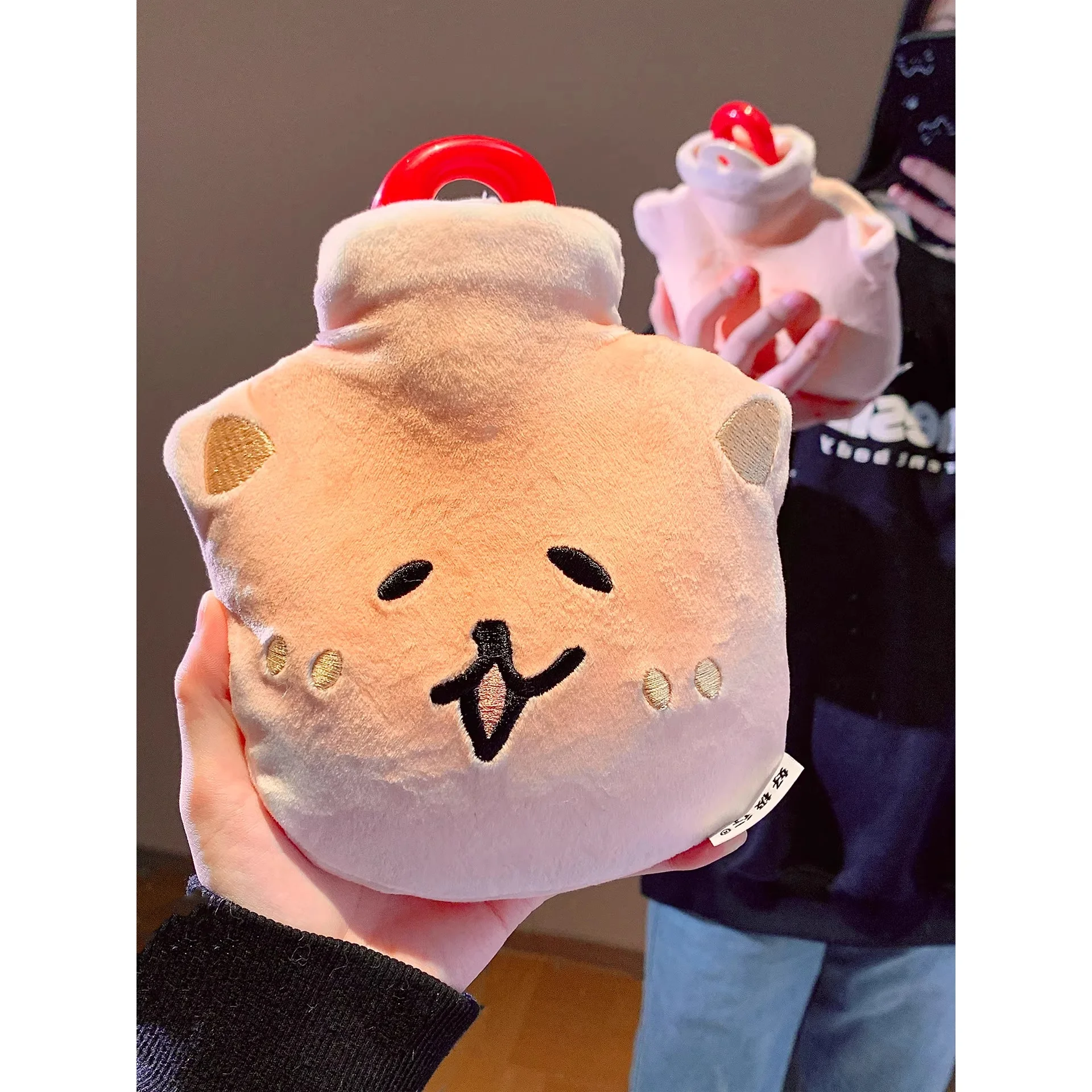 

New Cute Bear 350ml Hot Water Bottle Women'S Period Relief Stomach Heating Pad Bed Warmth Hand Warmer Toy Animation Derivative