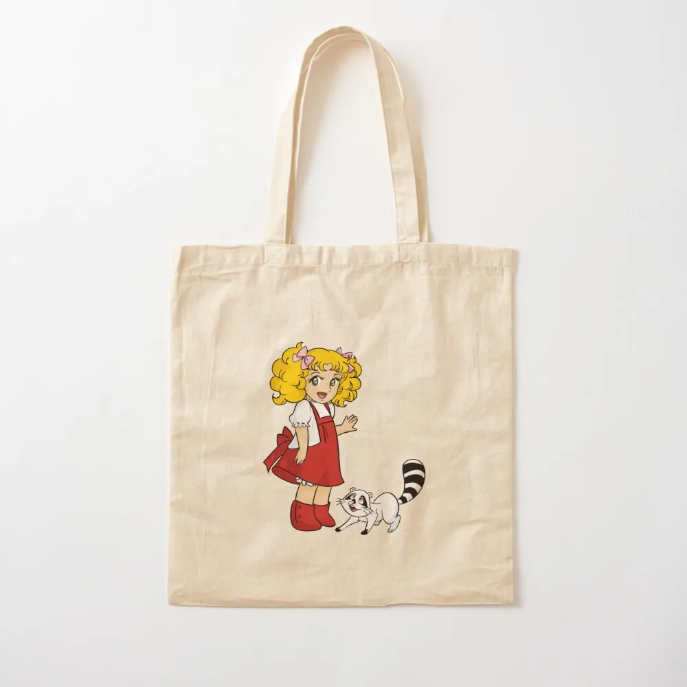 Candy Candy Cartoon Animated Tote Bag shopper bag women bags luxury women foldable reusable bag Candy bags Canvas Tote