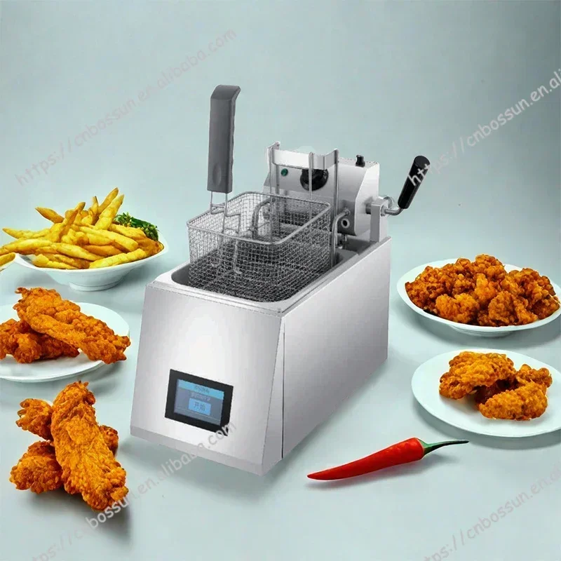 

Новая электрическая аэрофритюрница 2026 года для ресторанов, 4 л, малая емкость, высококачественная нержавеющая сталь, большая мощность, простота в эксплуатации