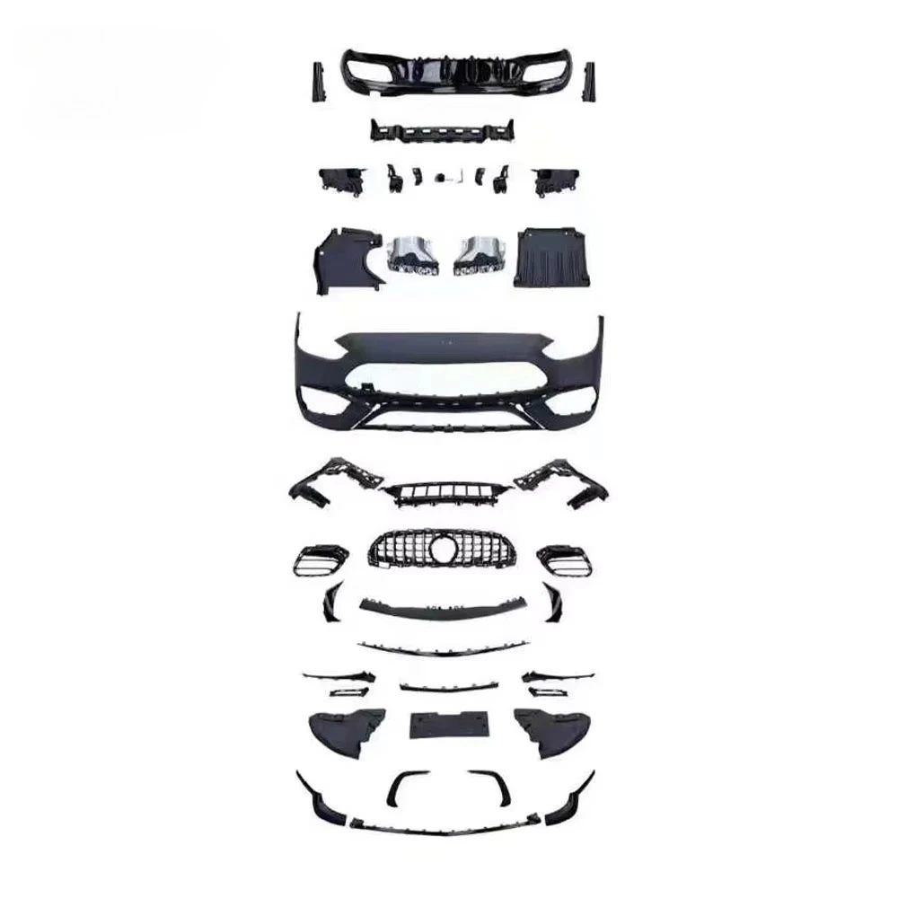 

Hot Selling C63 AMG Style Car Accessories Auto Parts Lip Grille Front Bumper Body Kit For BENZ W206 AMG C200 C260 2022-2024