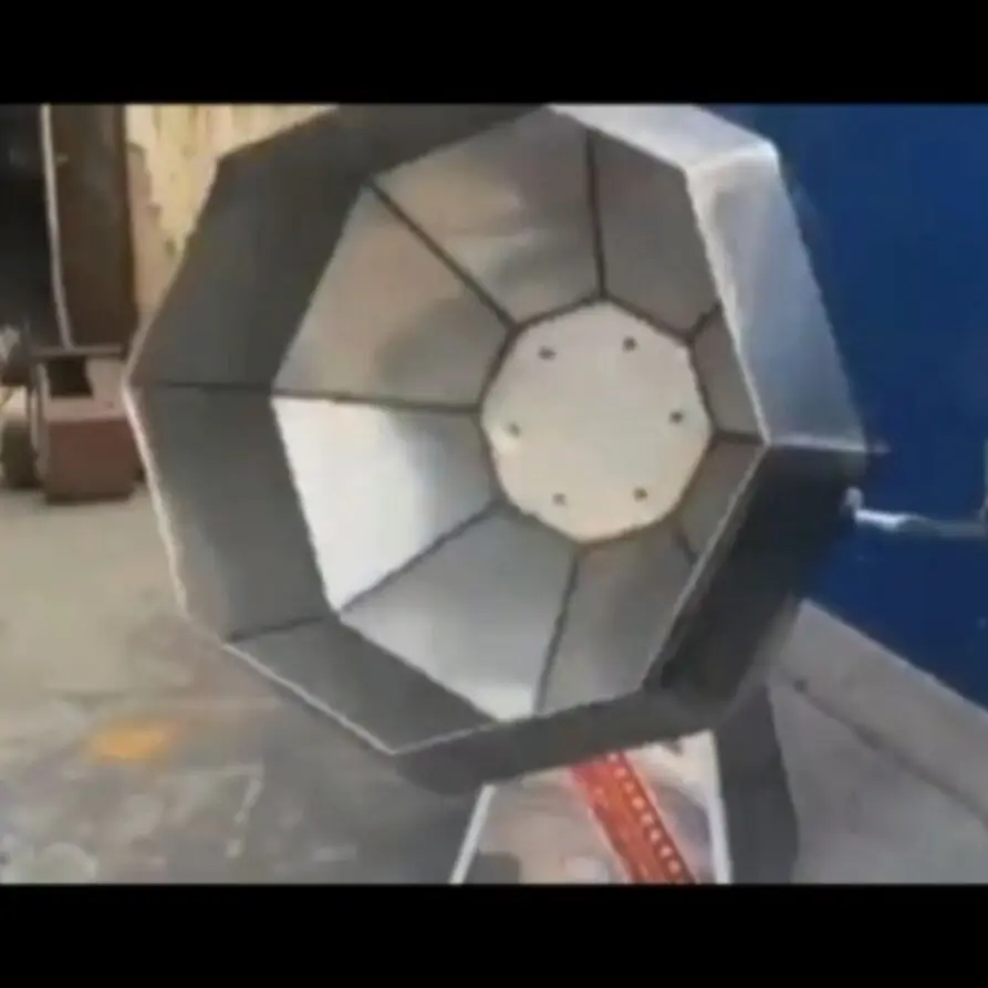 Drum Mixing Equipment Snack Food Popcorn Seasoning Coating Flavoring Machine Octagonal Chips Flavor Mixer
