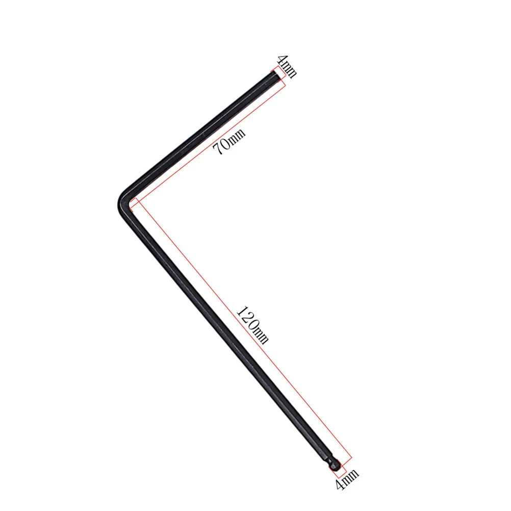 

4mm Ball End Guitar Truss Rod Wrench Metal Adjustment Tool for Electric Bass Acoustic Guitar Neck Neck Rod Tuning