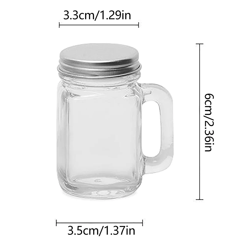 1Pc 35ml Mini Coffee Concentrate Sub-Bottling Sealed Jar Small Sample Wine Cup Honey Sample Storage Jar Storage Coffee Tool