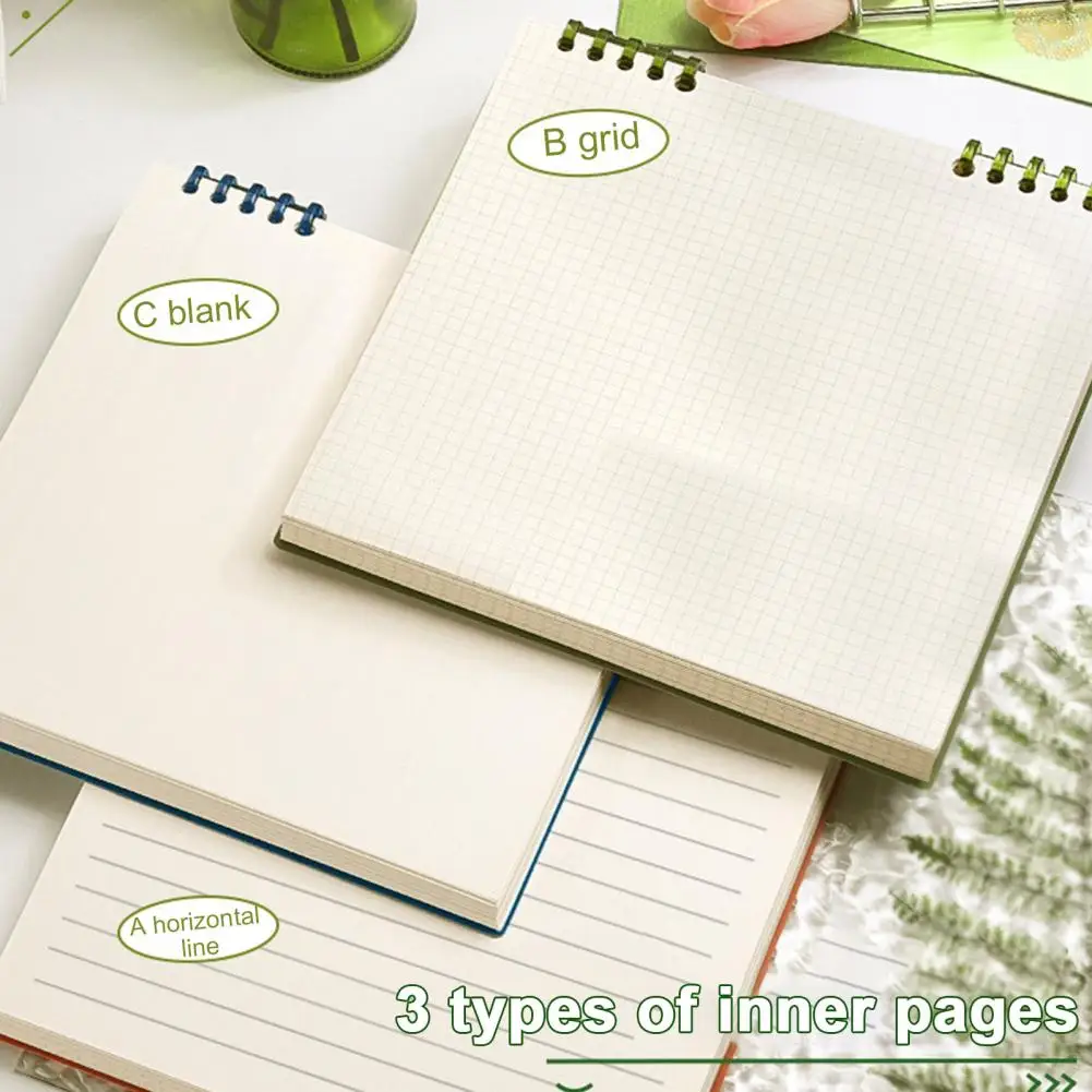 20 ซม.หลวมโน้ตบุ๊คเส้นแนวนอนสี่เหลี่ยมช่องว่างหนากระดาษโน้ตบุ๊ค Home Study สําหรับนักเรียนอุปกรณ์สํานักงาน
