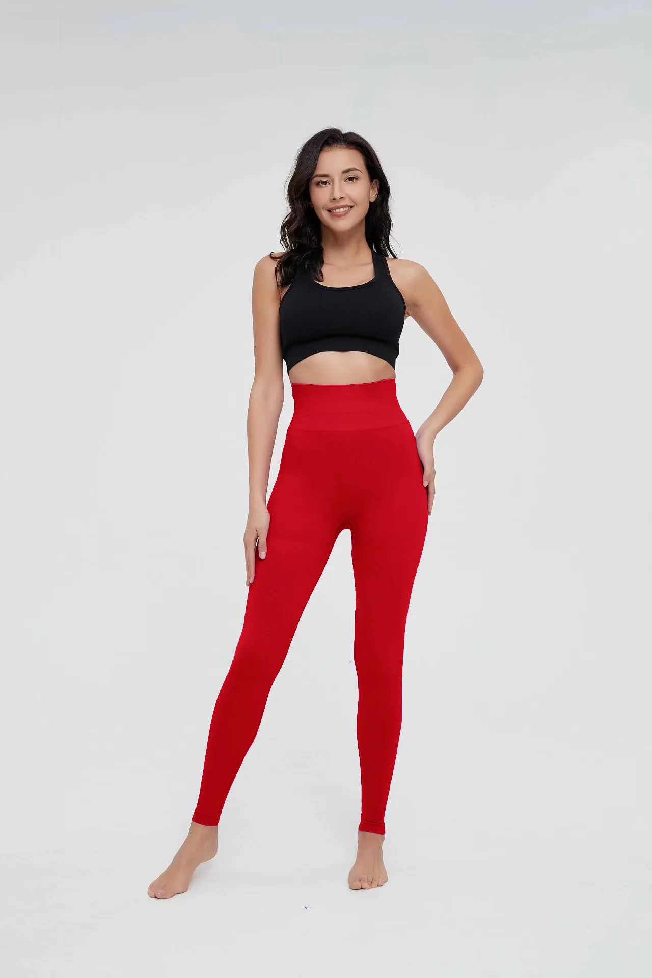 Nahtlose Gestrickte Leggings Frauen Hohe Taille Sport Hosen Hohe Elastische Gym Workout Lauf Leggings Sexy Hüfte Heben Leggings
