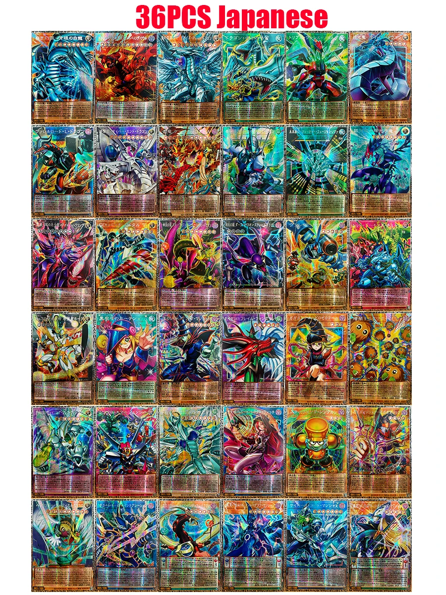 Yu-Gi-Oh LOCR ESR Blue Eyes White Dragon Dark Magician Girl Neuauflage Spielzeug Hobbies Hobby Sammlerstücke Spielesammlung Anime-Karten