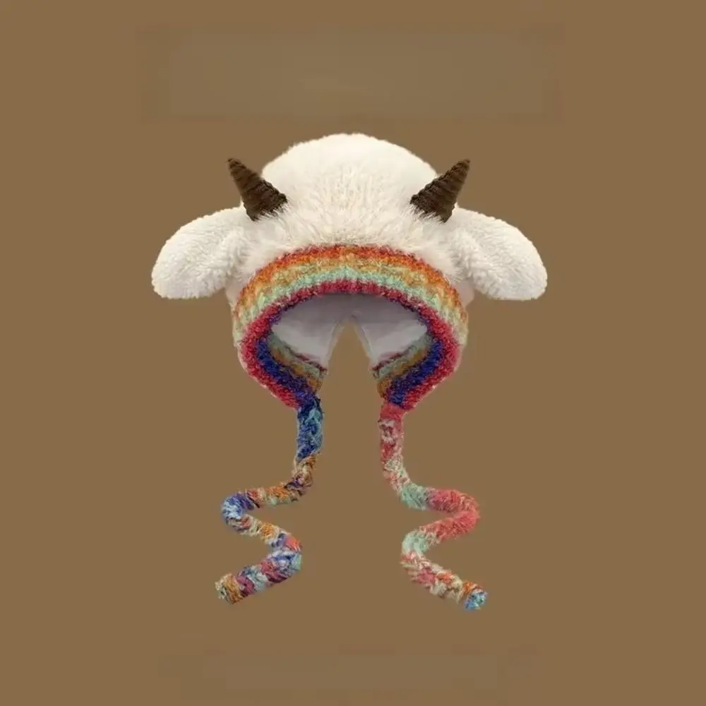 Ski Caps Korean Style Ear Protection Hat Soft Cartoon Lamb Beanie Hat Ear Sound Thickened Earmuffs Cap Girls