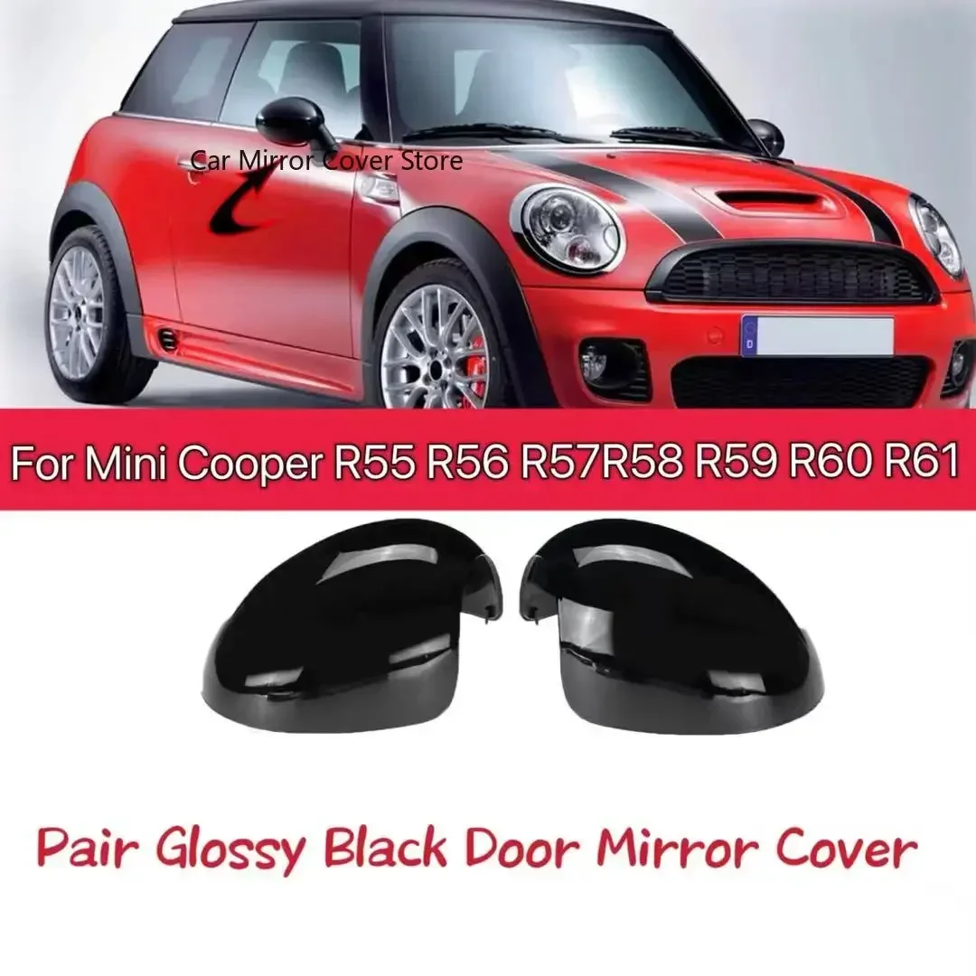 

For BMW Mini Cooper R55 R56 R57 R58 R59 R60 R61 51162754913 51162754914 Door Side Wing Rearview Mirror Cover Cap Replacement