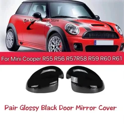 For BMW Mini Cooper R55 R56 R57 R58 R59 R60 R61 51162754913 51162754914 Door Side Wing Rearview Mirror Cover Cap Replacement