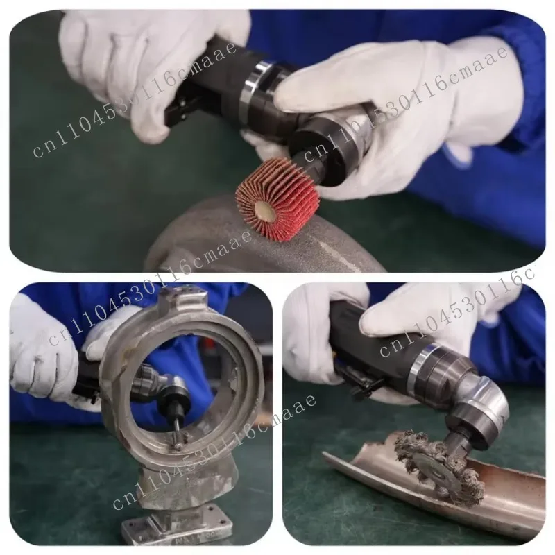 Professional Pneumatic Right Angle Polisher 90 Degree Industrial  Polishing Machine 12000rpm for Inner Hole Surface Treatment