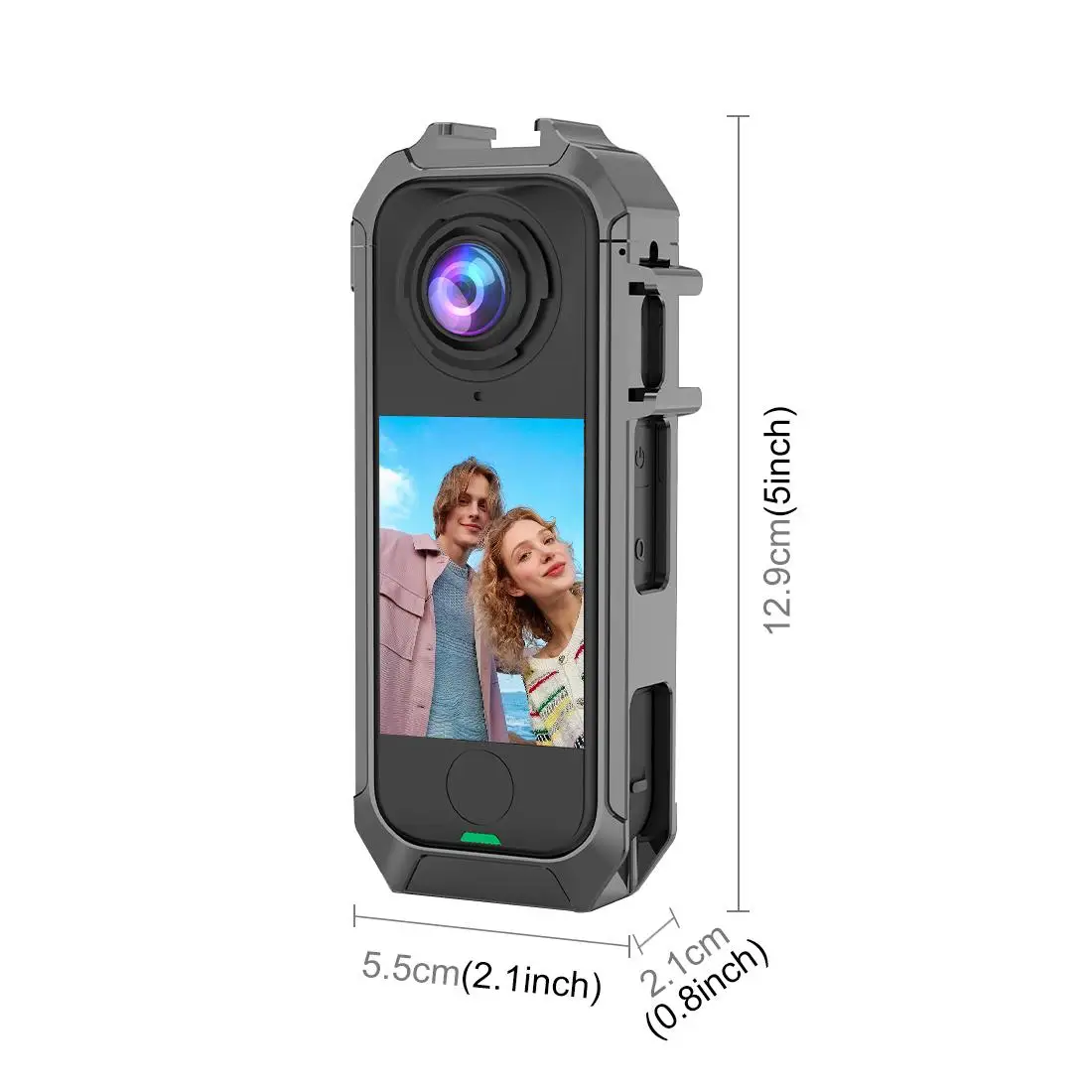 PULUZ for Insta360 X4 Air Metal Protective Cage Rig Housing Frame with Expand Cold Shoe Base