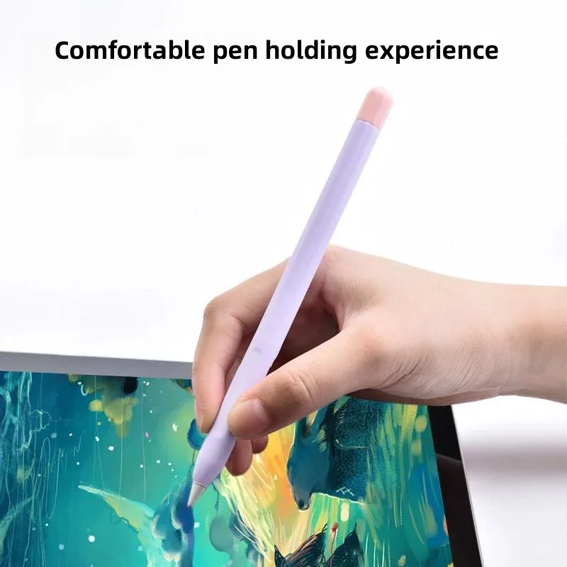 Pencil Case for Apple Pencil 1st 2nd Generation Pro Tablet Stylus Pen Protective Cover Soft Silicone Shockproof Non-slip Sleeve