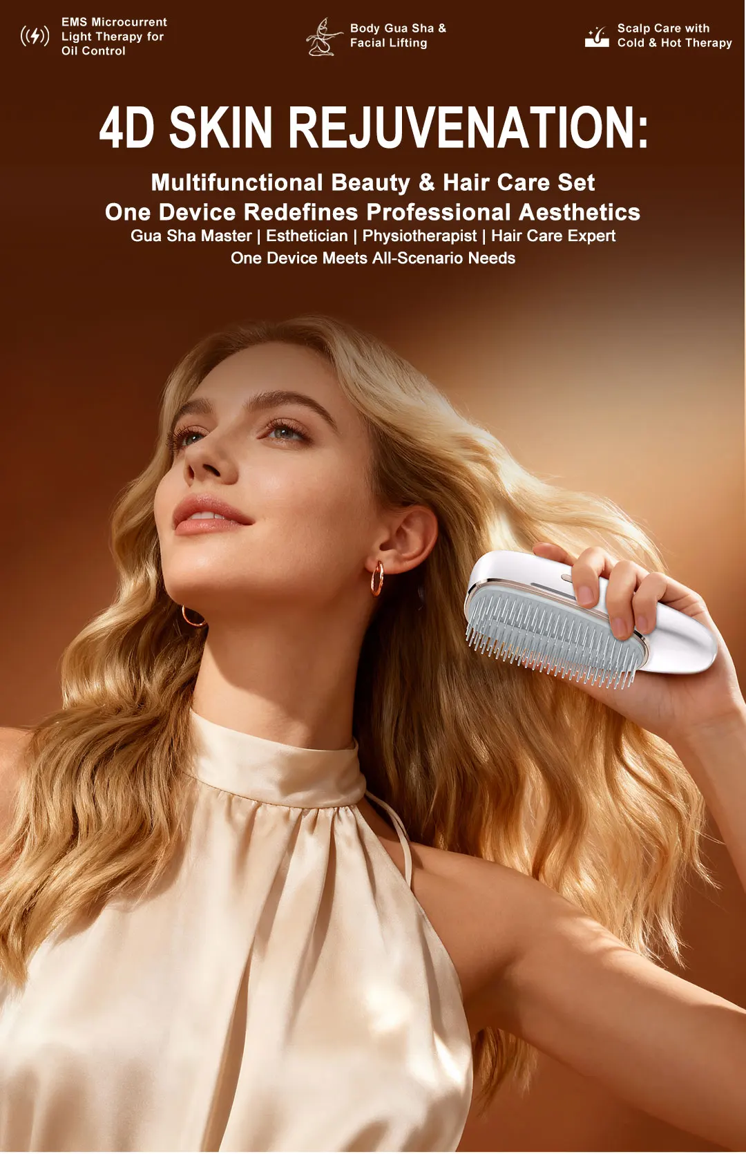 New Massage Comb Multifunctional Beauty Device and Comb Set Beauty Hair Care Set
