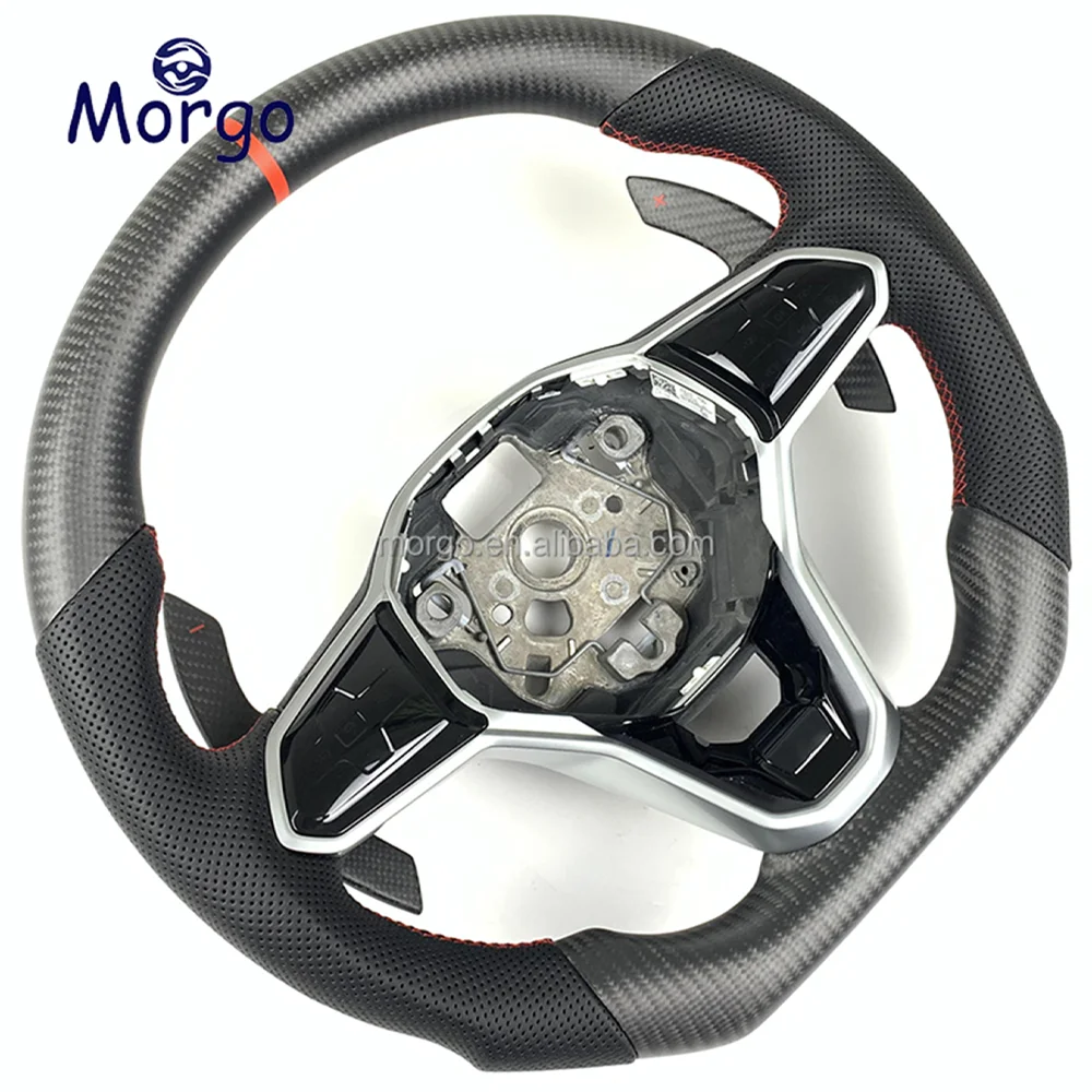 Customized Carbon Fiber Steering Wheel for  MK8 Steering Wheel 6 7 8 R MK6 MK7 MK8 GTI Steering Customizable