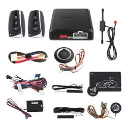 EASYGUARD Start Stop Button Remote Start Car Security System Central Locking PKE Passive Keyless Entry Car Alarm