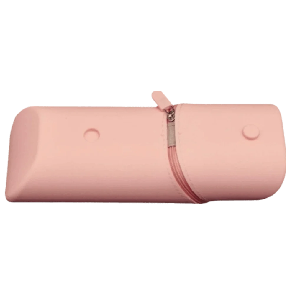 Large- Capacity Silicone Pencil Case Eco-Friendly Portable Foldable Pen Holder Solid Color Soft Macaron Desk Organizer Study