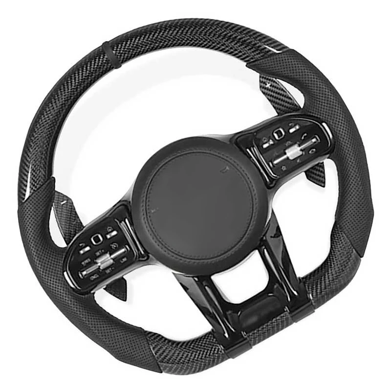 Carbon Fiber Steering Wheel for Mercedes Benz AMG C280 W204 W212 W222 W221 GLE 400d C180 cls glc gle gls gla cla Steering Wheel