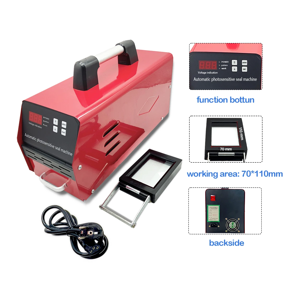 2026 New Flash Stamp Machine  Rubber Photosensitive Flash Stamp Making Machine