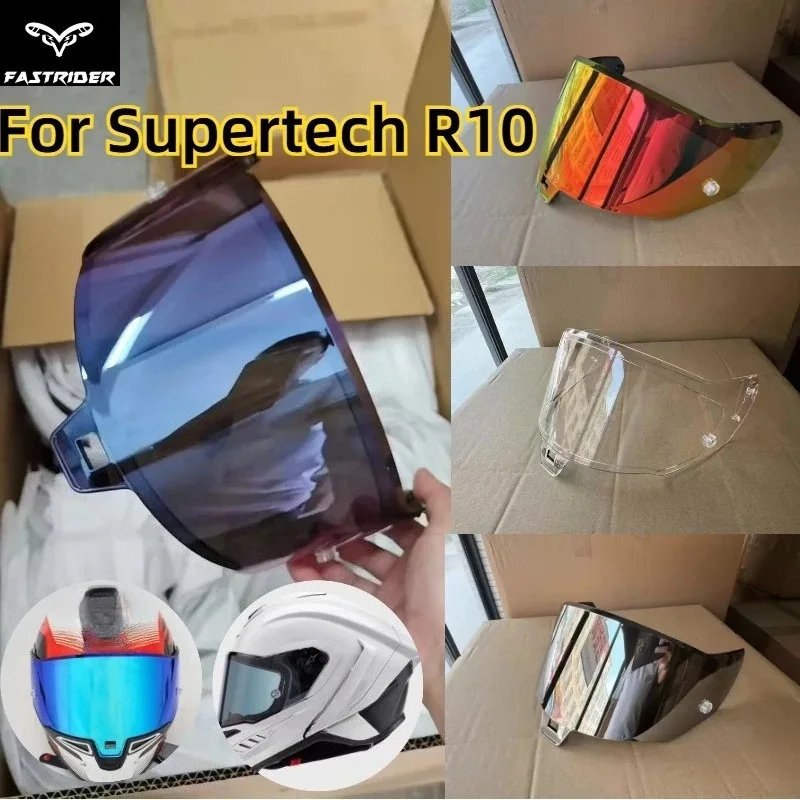 Motorcycle Helmet Visor | Replacement Helmet Lens for Supertech R10 Helmets | Windshield Accessories