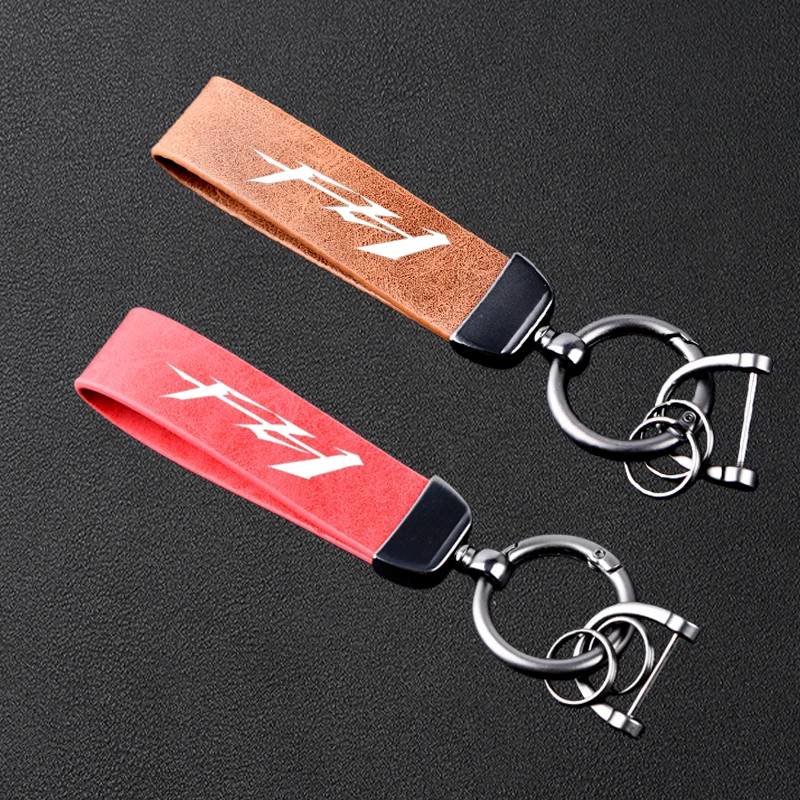 

Для YAMAHA FZ1 FAZER FZ-1 2006-2015 2008 2009, аксессуары, высококачественный мотоциклетный кожаный брелок, металлический брелок