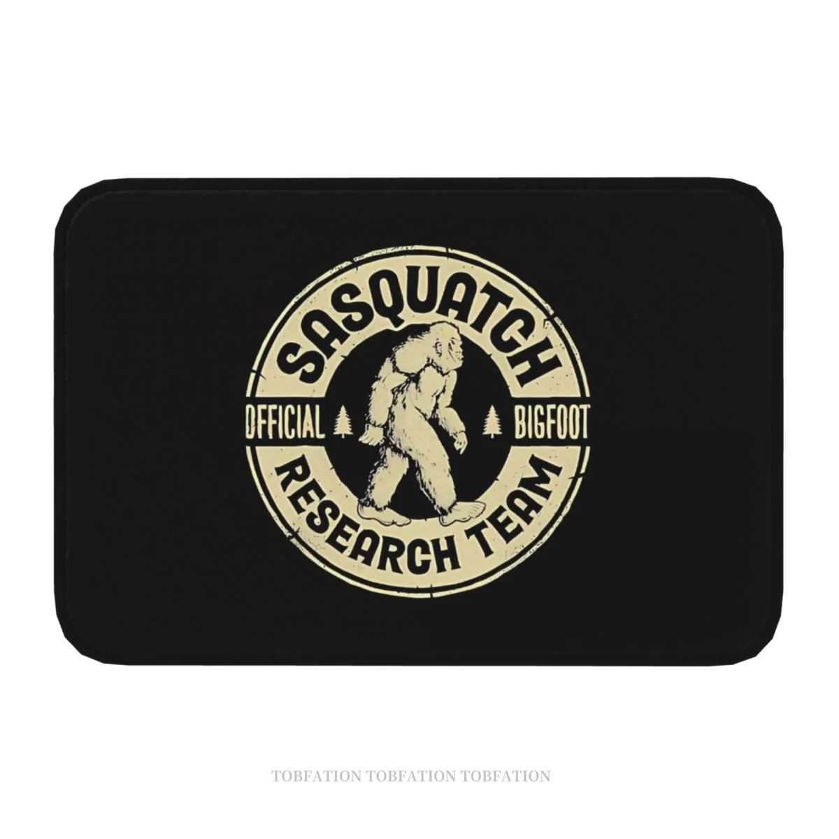 Bigfoot Sasquatch Bathroom Non-Slip Carpet Research Team Vintage Flannel Mat Welcome Doormat Floor Decoration Rug