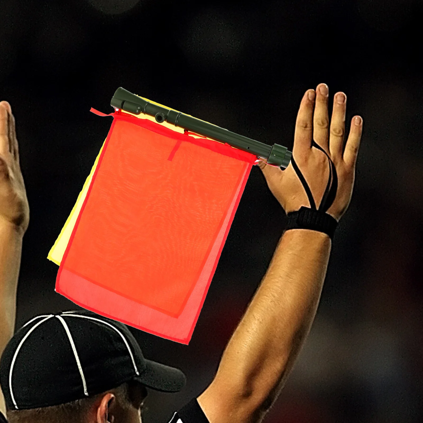 

Hand Signal Flag Lightweight Durable Portable Waving Flag For Competition Training Patrol Referee Sports Racing Match Field