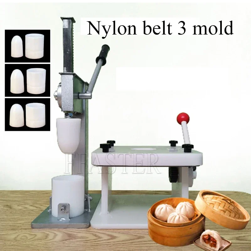 Manual Stainless Steel Steamed Stuffed Bun Maker, Hand Operated Baozi Making Machine