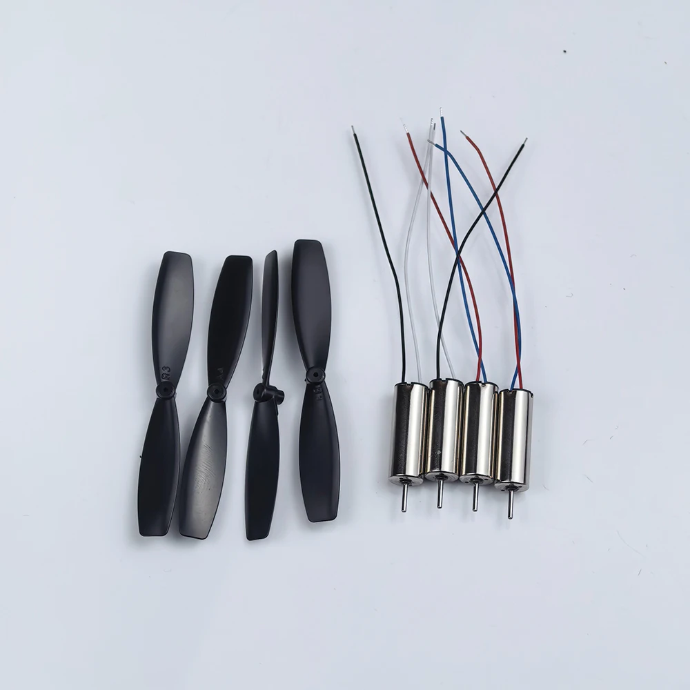4pcs 720 7mm*20mm Coreless Motor and 4pcs propellers 3.7V  Ultra-High Speed Engine DIY Toy RC Drone