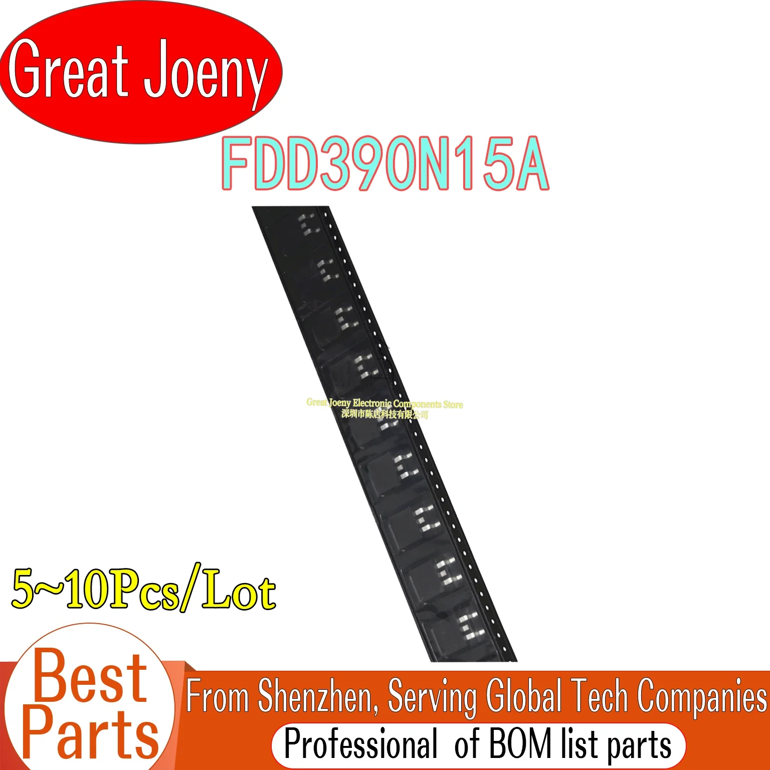 

(5-10piece)100% New FDD390N15A FDD390N15ALZ 390N15A TO-252 Chipset Bulk Best Price