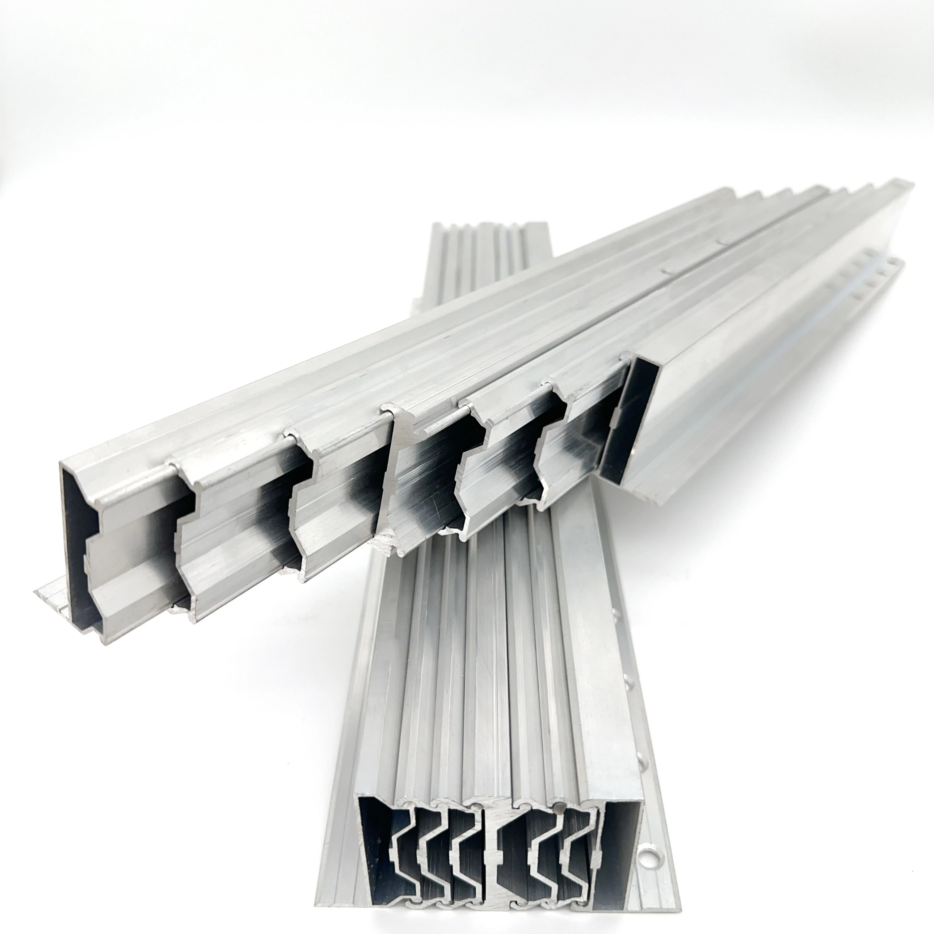 

Modern Multi-Fold Aluminum Heavy Duty Silent Pull-Out Dining Table Telescopic Rail Slide for Kitchen & Living Room Use