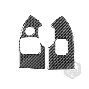 For Honda Civic SI 2001-2005 Carbon Fiber Elevator Window Control Button Garrisoning Car Accessories Decorative Adhesives 12 Main Sales Acetate Civic SI Panel - №12