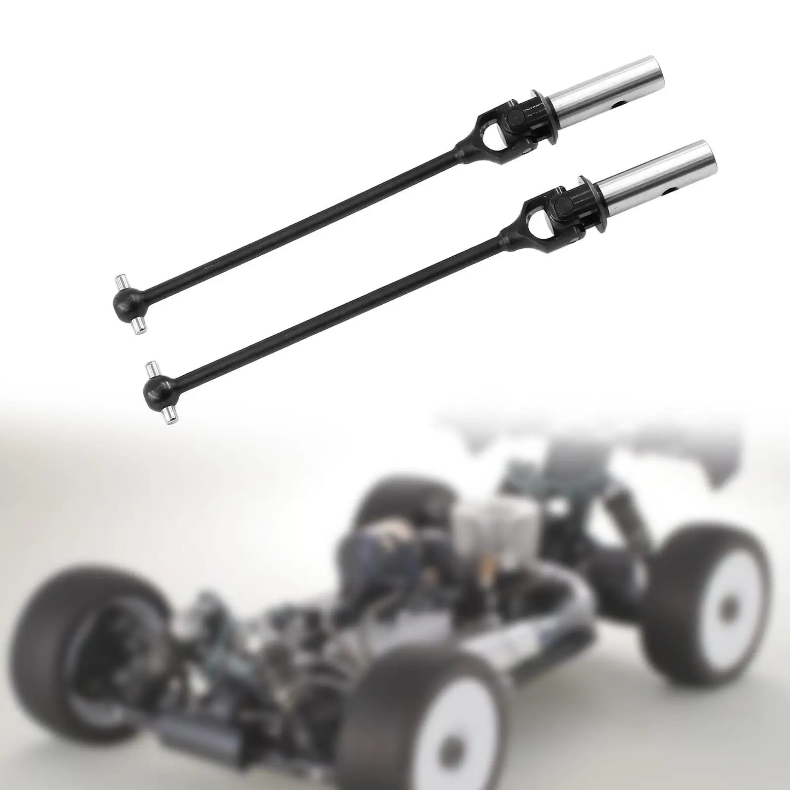 

2Pcs 1/8 RC Car Steel Drive Shaft Set RC Vehicle Axles for E2218 E2219 Mbx8R