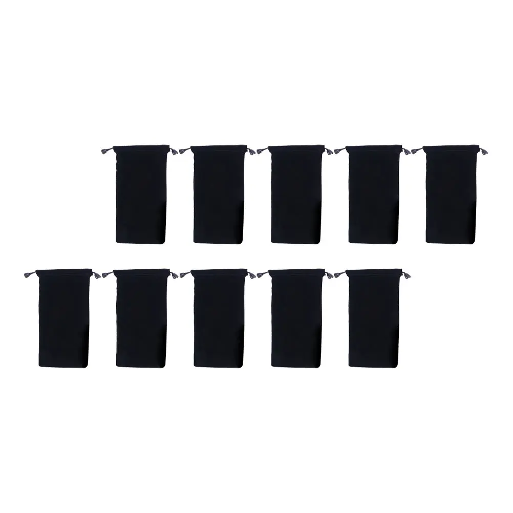 

10 Pcs Watch Storage Bags Flocking Drawstring Jewelry Pouches Durable Material Bracelet Earring Necklace Travel Storage Box