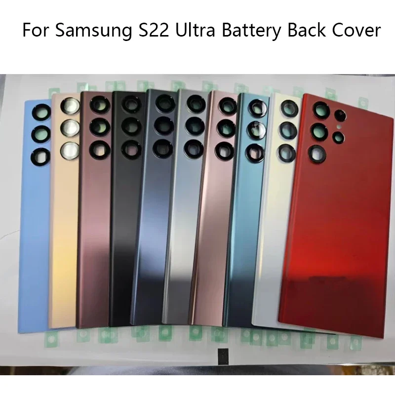 For Samsung S22 Ultra Back Battery Cover Rear Door Housing Rear Glass Case For Samsung S22 Ultra Battery Cover S908B