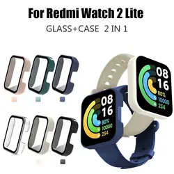Hard Full Edge Glass Screen Protector Case Shell Frame For Redmi Watch 2 Lite Smart Watch Protective Bumper Cover