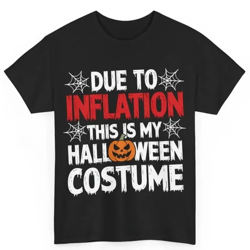 Lustiges Halloween-Aufblas-Kostüm Einfaches Baumwoll-T-Shirt