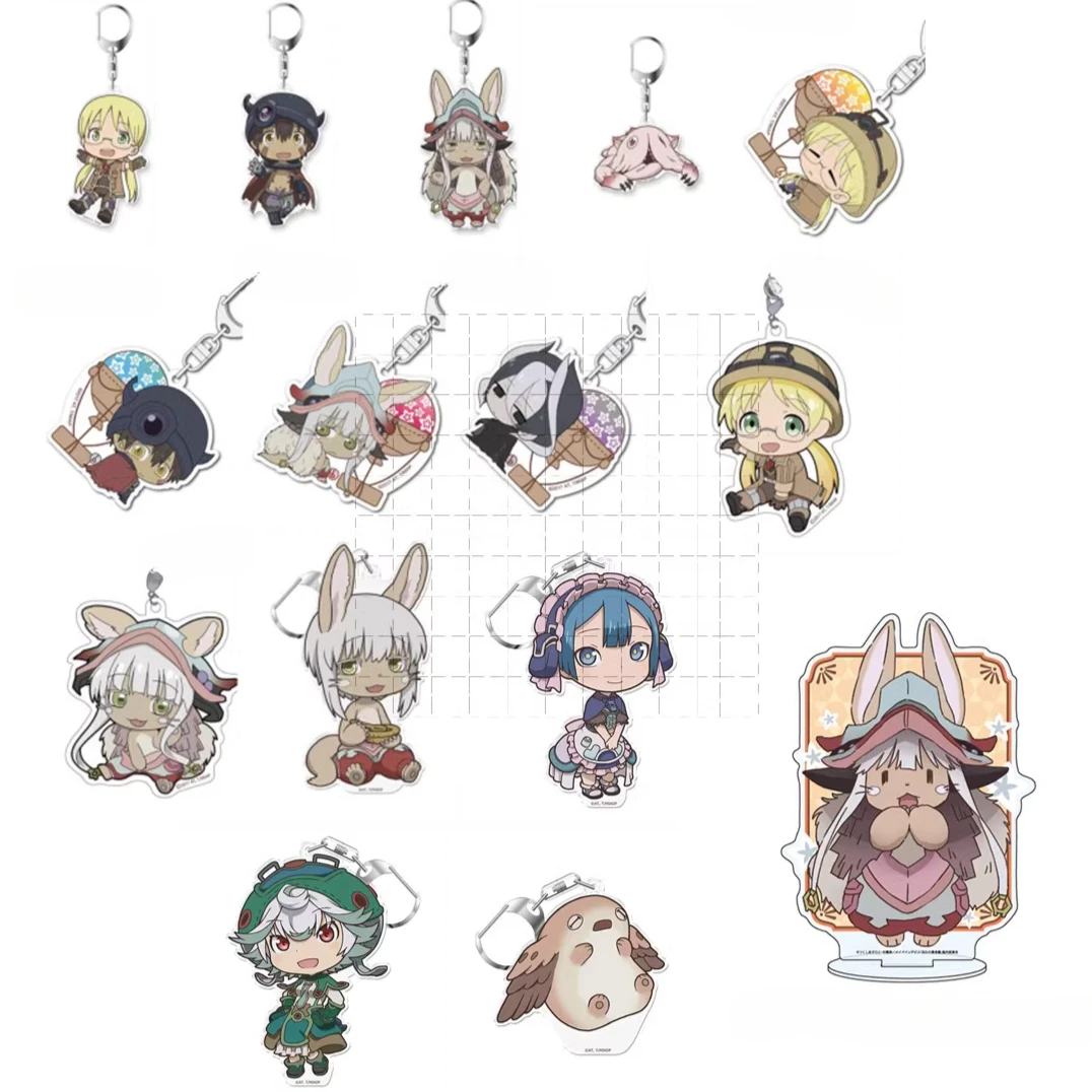 Game Faputa Belaf Irumyuui Wazukyan Vueko Riko Nanachi Acrylic Stand Figure Doll Anime Keychain Cosplay Toy for Gift