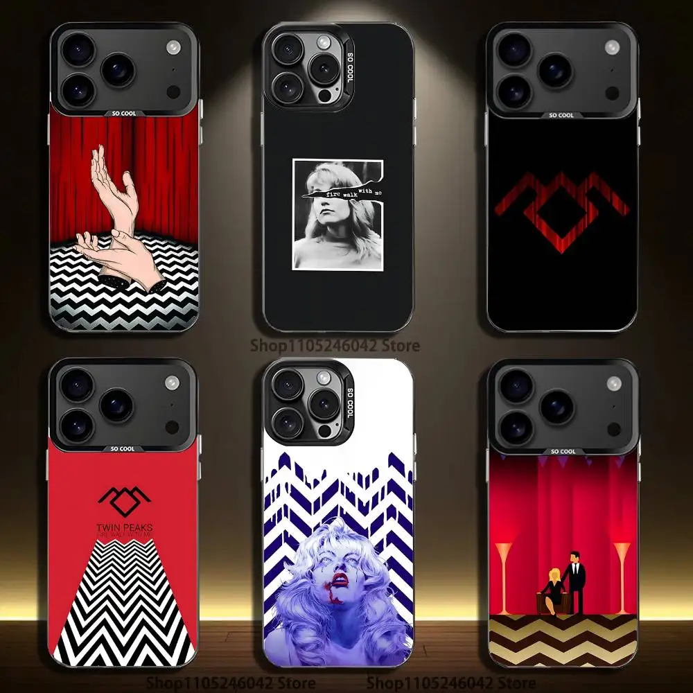 

T-Twin Peaks Fires Walks With Me Phone Case For iPhone 17,16,15,14,13,12,Pro,XS,Max,Plus,Mini,SE4,E Black Matte Shockproof Cover