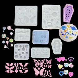 DIY Epoxy Resin Mold Jewelry Mold Jewelry Accessories Lollipop Coffin Cross Sky Shaped Silicone Mold