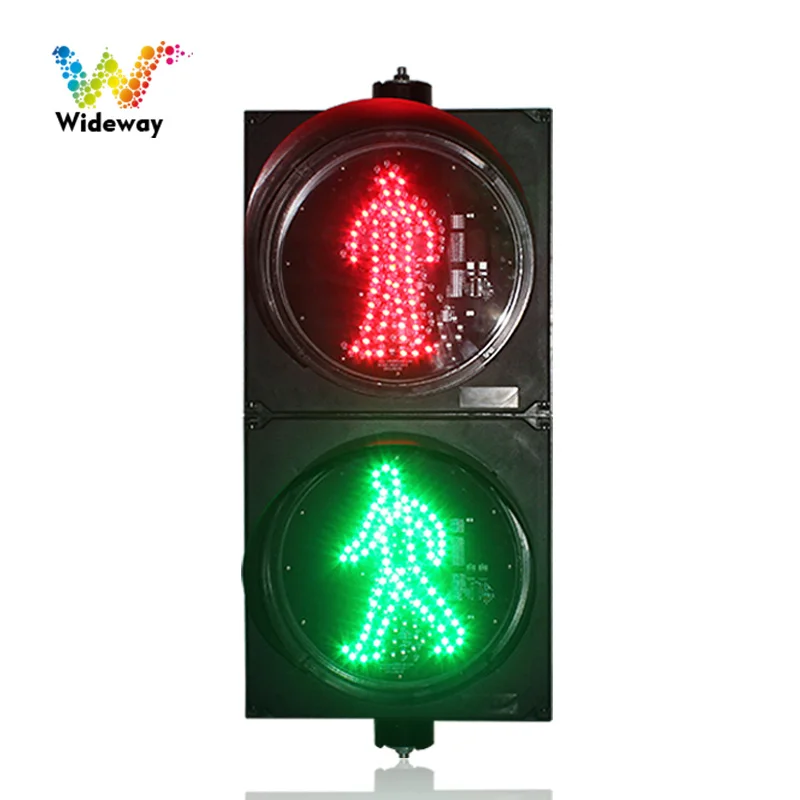 Crossing road 300mm red green pedestrian signal led traffic light