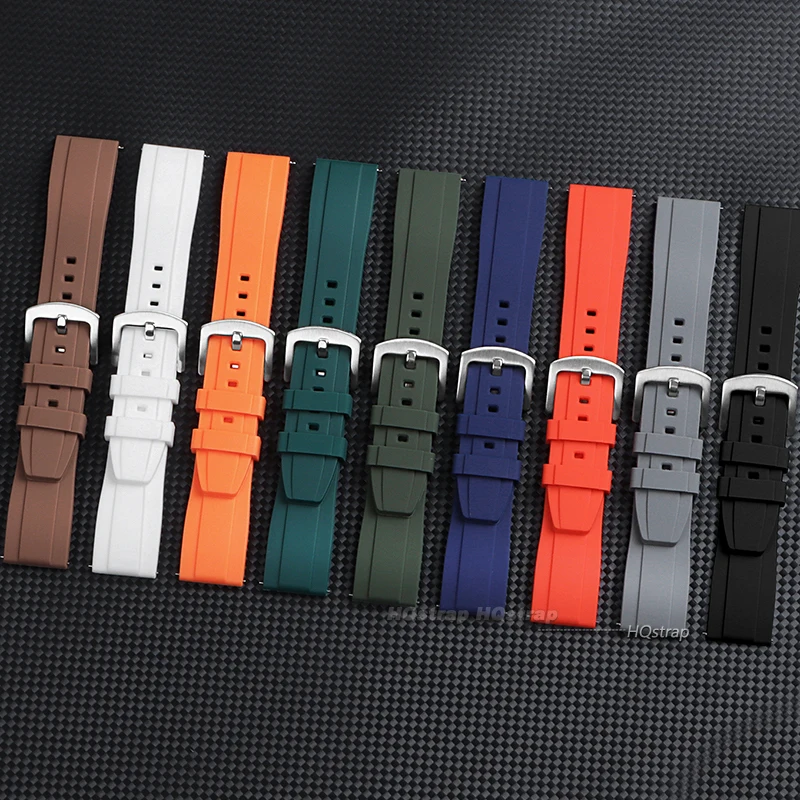 Premium Silicone Watch Band Quick Release Rubber Watch Strap 20mm 22mm Watch Strap Replacement Watchband Women&Men Accessories