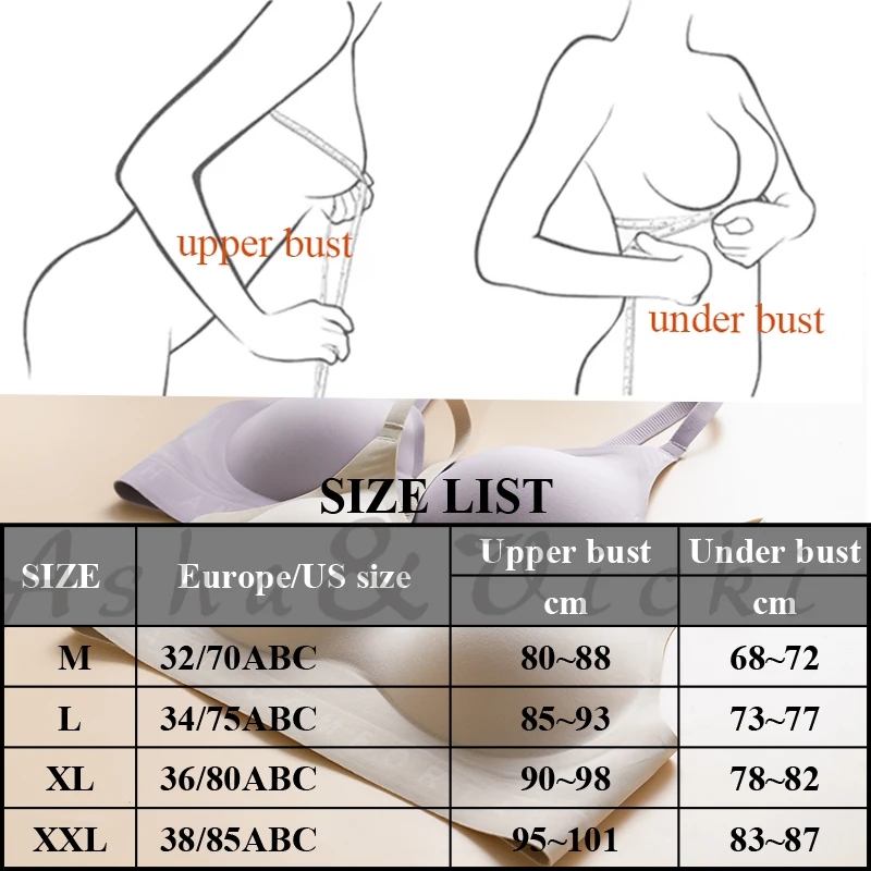 New Style fixed Cup Soft Support Letter No Steel Ring Jelly Silicone Women Underwear Gathering Comfortable Adjustable Woman bra