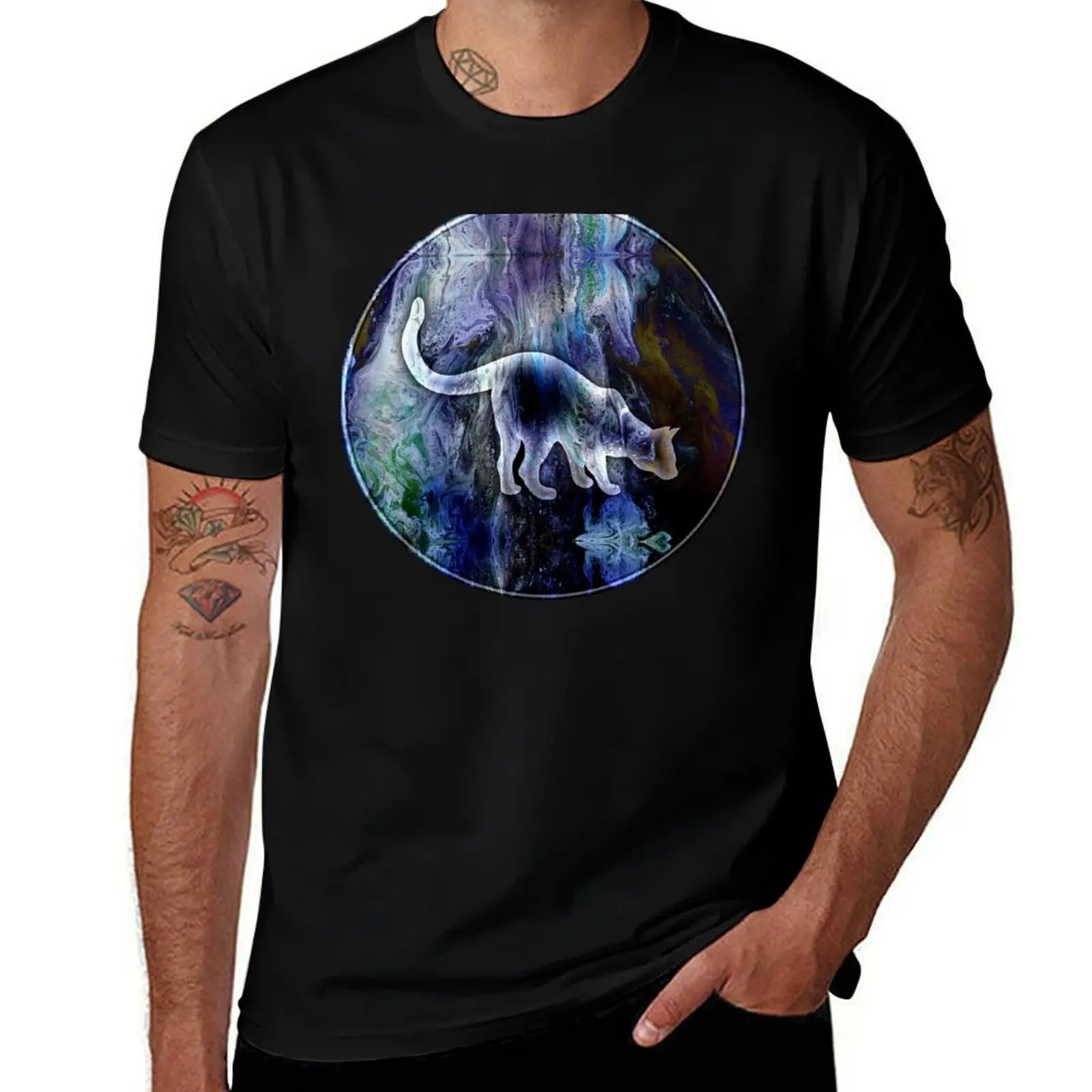 Curiosity: cat being curious T-Shirt Comfortable Work Wear Tee T-Shirt