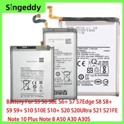 Battery For Samsung Galaxy, S5 S6 S6E S6+ S7 S7Edge S8 S8+ S9 S9+ S10 S10E S10+ S20 S20Ultra S21 S21FE Note10Plus Note8 A50 A30