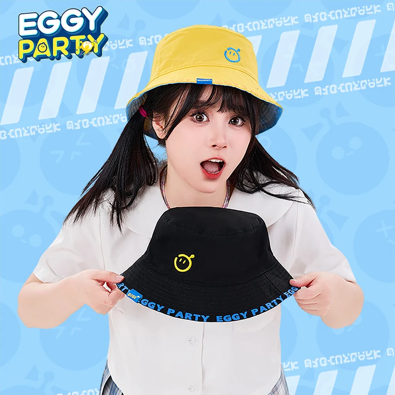 Eggy Party - Double Sided Bucket Hat 3D-shaped Simple Cute Reversible Bucket Sun Hat Genuine Game Peripheral