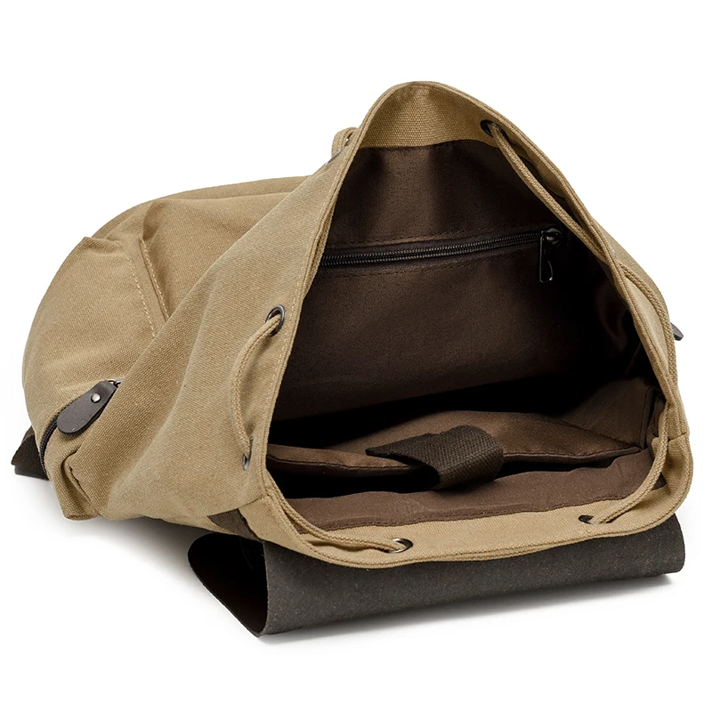 고품질 여성 캔버스 배낭 대용량 숙녀 어깨 여행 가방 캐주얼 여성 큰 Drawstring 컴퓨터 배낭